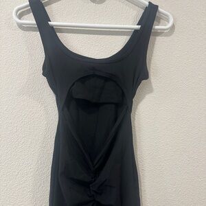 Black Sleeveless Cutout Jumpsuit